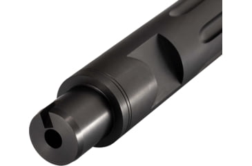 Image of TRYBE Defense Bull Barrel, Ruger 10/22, .22 Long Rifle, 16 in, Heavy Straight Fluted Profile, 1-16 Twist, 1/2x28 Threads, Nitride, Black, Black, 12B216N16FHQ-T
