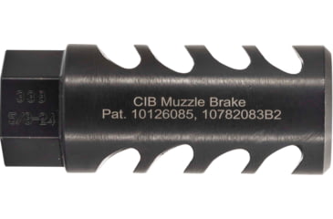 Image of TRYBE Defense Cowl Induction Muzzle Brake, .338 Lapua, 5/8x24, Black, TRBCIB33858x24