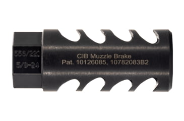Image of TRYBE Defense Cowl Induction Muzzle Brake, 5.56/.223 Remington, 5/8x24, Black, TRBCIB55658x24