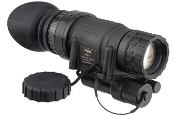 Image of TRYBE Optics PVS-14 Night Vision Monocular, GEN 3, White Phosphor, Filmless Tube, 64-72 lp/mm, Regular, Charcoal, TRYBEPVS14W-L3