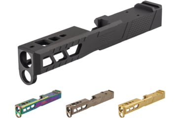 Image of TRYBE Defense Glock 19 9mm Pistol Slide - Version 2, Black, Chameleon, Flat Dark Earth, Gold