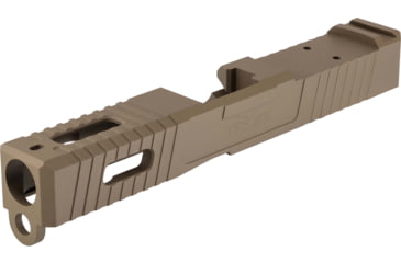 Image of TRYBE Defense Glock 19 Pistol Slide, Glock 19, Gen 3, Venom Cut, FDE Cerakote, SLDG19G3VNM-FDE