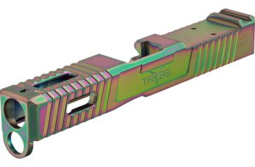 Image of TRYBE Defense Glock 19 Pistol Slide - Version 1, Gen 4, Viper Cut, Chameleon, SLDG19G4VPR-CML