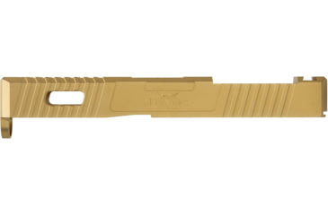 Image of TRYBE Defense Glock 19 Pistol Slide - Version 1, Gen 5, RMR Cut, Gold, SLDG19G5RMR-GLD