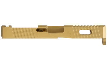 Image of TRYBE Defense Glock 19 Pistol Slide - Version 1, Gen 5, RMR Cut, Gold, SLDG19G5RMR-GLD