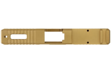 Image of TRYBE Defense Glock 19 Pistol Slide - Version 1, Gen 5, RMR Cut, Gold, SLDG19G5RMR-GLD