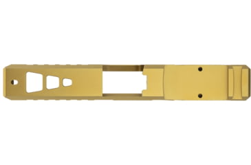 Image of TRYBE Defense Glock 19 Pistol Slide - Version 2, Gen 5, RMR Cut, Gold, SLDG19G5RMRV2-GLD