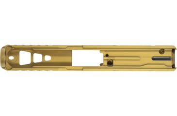 Image of TRYBE Defense Glock 19 Pistol Slide - Version 2, Gen 5, RMR Cut, Gold, SLDG19G5RMRV2-GLD