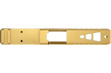 Image of TRYBE Defense Glock 19 Pistol Slide - Version 2, Gen 5, Viper Cut, Gold, SLDG19G5VPRV2-GLD