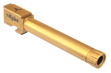 Image of TRYBE Defense GLOCK 22/31 9mm Threaded Conversion Pistol Barrel, 1/2 x 28, 416R Stainless Steel, Gold TIN, TPBCONVG22-31-TIN