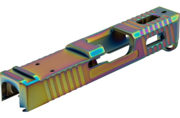 Image of TRYBE Defense Glock 26 9mm Pistol Slide, Glock 26, Gen 3/4, DeltaPoint Pro Cut, Version 1, Cerakote, Chameleon, SLDG26G34DP-CML