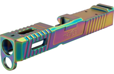 Image of TRYBE Defense Glock 26 9mm Pistol Slide, Glock 26, Gen 3/4, DeltaPoint Pro Cut, Version 1, Cerakote, Chameleon, SLDG26G34DP-CML