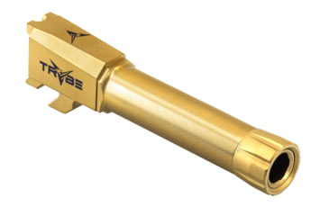 Image of TRYBE Defense Grade Threaded Pistol Barrel, S&amp;W M&amp;P Shield, 1/2 x 28 Thread, Gold TIN, TPBSWSH-TIN