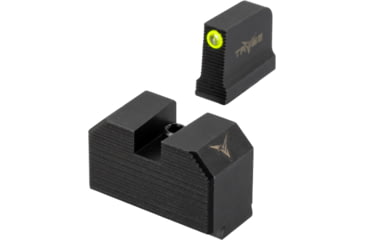 Image of TRYBE Defense High Glow 1-Dot Tritium Night Sights for Glock 17/19/22/23/24/26/27/33/34/35/37/38/39/42/43, High, Black, 1DTSG-HI