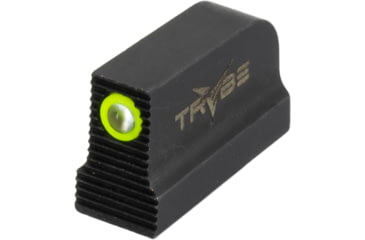Image of TRYBE Defense High Glow 1-Dot Tritium Night Sights for Glock 17/19/22/23/24/26/27/33/34/35/37/38/39/42/43, Mid, Black, 1DTSG-MD