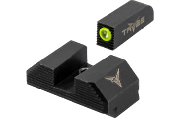 Image of TRYBE Defense High Glow 1-Dot Tritium Night Sights for Glock 17/19/22/23/24/26/27/33/34/35/37/38/39/42/43, Standard, Black, 1DTSG-ST