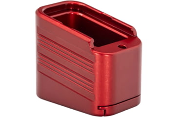 Image of TRYBE Defense Magazine Extension Base Pad, Glock 19/23/26/27, 9mm/.40 S&amp;W, 4/5-Round, Red, MAGEXTG194/5-RD-5RD