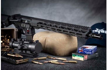 Image of TRYBE Defense Magnite AR-15 5.56x45mm NATO 16in Complete Upper Receiver, Rifle Length, 1-8, 1/2x28, Black, UPPER16556-V2