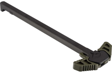Image of TRYBE Defense Magnesium Alloy Charging Handle, AR-10, Ambidextrous, Olive Drab Green, CHMAGAR10-ODG