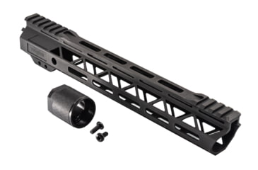 Image of TRYBE Defense Magnite Go Fast Ultra Lightweight Handguard, Cut Top Rail, M-LOK, Black, 12in, MGHDG-V2-12CR-BL