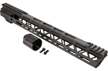 Image of TRYBE Defense Magnite Go Fast Ultra Lightweight Handguard, Cut Top Rail, M-LOK, Black, 15in, MGHDG-V2-15CR-BL