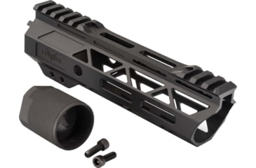 Image of TRYBE Defense Magnite Go Fast Ultra Lightweight Handguard, Cut Top Rail, M-LOK, Black, 7in, MGHDG-V2-7CR-BL