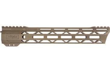 Image of TRYBE Defense Magnite Go Fast Ultra Lightweight Handguard, Cut Top Rail, M-LOK, FDE, 12in, MGHDG-V2-12CR-FDE