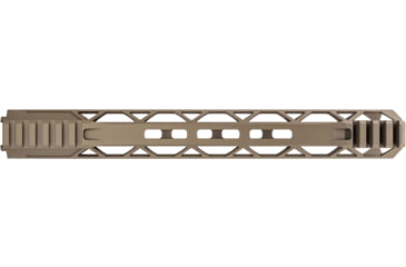 Image of TRYBE Defense Magnite Go Fast Ultra Lightweight Handguard, Cut Top Rail, M-LOK, FDE, 12in, MGHDG-V2-12CR-FDE
