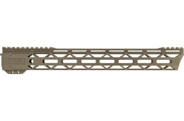 Image of TRYBE Defense Magnite Go Fast Ultra Lightweight Handguard, Cut Top Rail, M-LOK, FDE, 15in, MGHDG-V2-15CR-FDE