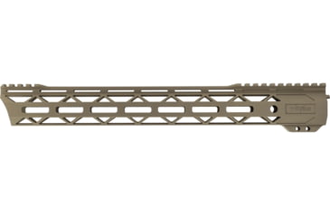 Image of TRYBE Defense Magnite Go Fast Ultra Lightweight Handguard, Cut Top Rail, M-LOK, FDE, 15in, MGHDG-V2-15CR-FDE