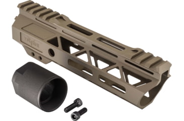Image of TRYBE Defense Magnite Go Fast Ultra Lightweight Handguard, Cut Top Rail, M-LOK, FDE, 7in, MGHDG-V2-7CR-FDE