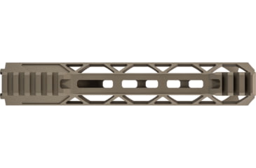 Image of TRYBE Defense Magnesium Alloy Go Fast Ultra Lightweight Handguard, Cut Top Rail, M-LOK, FDE, 9in, MGHDG-V2-9CR-FDE
