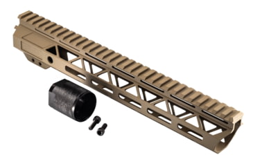 Image of TRYBE Defense Magnite Go Fast Ultra Lightweight Handguard, Full Top Rail, M-LOK, FDE, 12in, MGHDG-V2-12FR-FDE