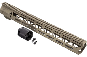 Image of TRYBE Defense Magnite Go Fast Ultra Lightweight Handguard, Full Top Rail, M-LOK, FDE, 15in, MGHDG-V2-15FR-FDE