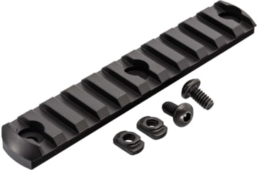 Image of TRYBE Defense Magnite M-Lok Picatinny Rail Section with Lugs - 11 Slots, Black, TRBDMGRAIL11-V2-BL