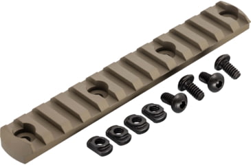 Image of TRYBE Defense Magnite M-Lok Picatinny Rail Section with Lugs - 13 Slots, FDE, TRBDMGRAIL13-V2-FDE