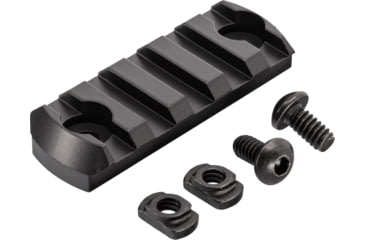 Image of TRYBE Defense Magnite M-Lok Picatinny Rail Section with Lugs - 5 Slots, Black, TRBDMGRAIL5-V2-BL