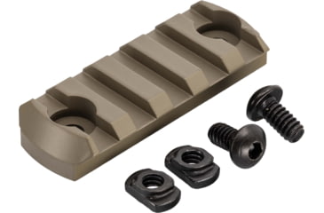 Image of TRYBE Defense Magnite M-Lok Picatinny Rail Section with Lugs - 5 Slots, FDE, TRBDMGRAIL5-V2-FDE