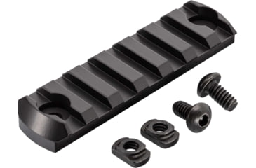 Image of TRYBE Defense Magnite M-Lok Picatinny Rail Section with Lugs - 7 Slots, Black, TRBDMGRAIL7-V2-BL