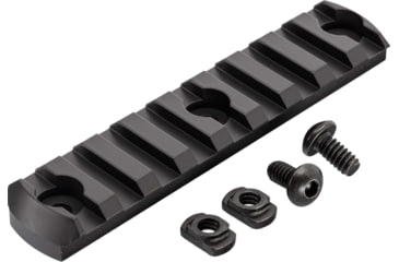 Image of TRYBE Defense Magnite M-Lok Picatinny Rail Section with Lugs - 9 Slots, Black, TRBDMGRAIL9-V2-BL
