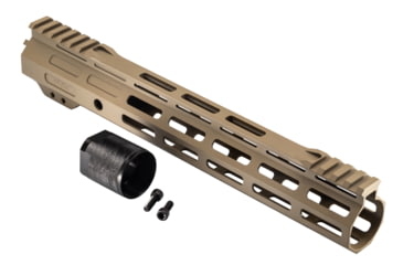 Image of TRYBE Defense Magnite Ultra Function Lightweight Handguard, Cut Top Rail, M-LOK, FDE, 12in, MGHDG-V1-12CR-FDE