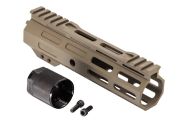 Image of TRYBE Defense Magnite Ultra Function Lightweight Handguard, Cut Top Rail, M-LOK, FDE, 7in, MGHDG-V1-7CR-FDE