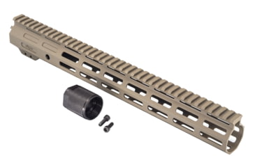 Image of TRYBE Defense Magnite Ultra Function Lightweight Handguard, Full Top Rail, M-LOK, FDE, 15in, MGHDG-V1-15FR-FDE