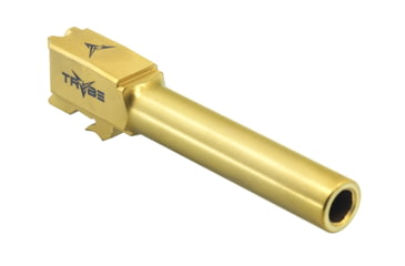 Image of TRYBE Defense Match Grade Non Threaded Pistol Barrel, S&amp;W M&amp;P 9mm 4in 2.0, Gold TIN, PBSWMP4-TIN