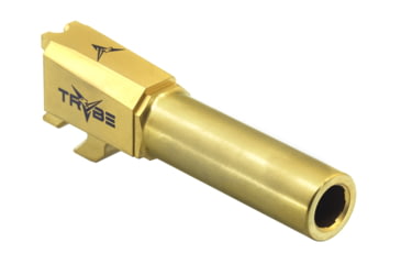 Image of TRYBE Defense Match Grade Non Threaded Pistol Barrel, S&amp;W M&amp;P Shield, Gold TIN, PBSWSH-TIN