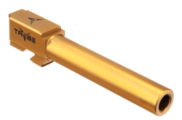 Image of TRYBE Defense Non Threaded Conversion Pistol Barrel for Glock 22/31, 9mm, 416R Stainless Steel, Gold TIN, PBCONVG22-31-TIN