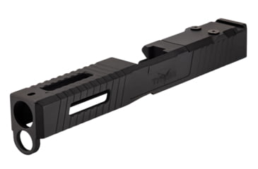 Image of TRYBE Defense Pistol Slide, Glock 17, Gen 4, Venom Cut, Version 1, Black Cerakote SLDG17G4VNM-BN