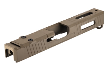 Image of TRYBE Defense Pistol Slide, Glock 17, Gen 4, Venom Cut, Version 1, FDE Cerakote, SLDG17G4VNM-FDE