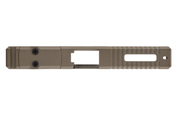 Image of TRYBE Defense Pistol Slide, Glock 17, Gen 4, Venom Cut, Version 1, FDE Cerakote, SLDG17G4VNM-FDE