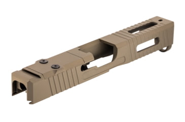 Image of TRYBE Defense Pistol Slide, Glock 17, Gen 5, Viper Cut, Version 1, FDE Cerakote, SLDG17G5VPR-FDE